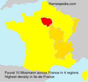 Surname Mosmann in France Surname Mosmann in France