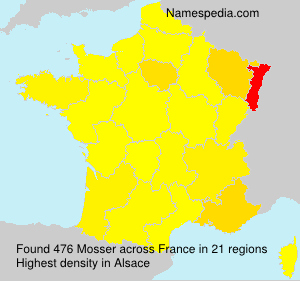 Surname Mosser in France Surname Mosser in France