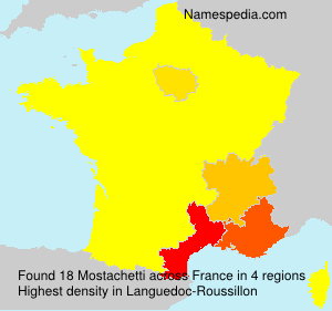 Surname Mostachetti in France Surname Mostachetti in France