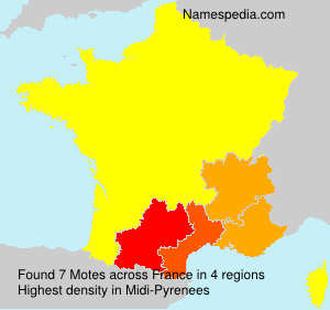 Surname Motes in France Surname Motes in France