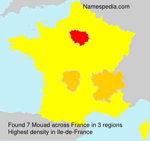 Surname Mouad in France Surname Mouad in France