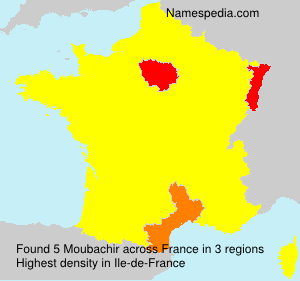 Surname Moubachir in France Surname Moubachir in France
