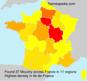 Surname Mouchy in France Surname Mouchy in France
