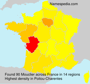 Surname Mouclier in France Surname Mouclier in France