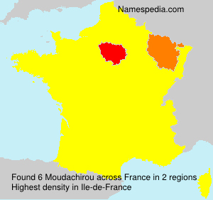Surname Moudachirou in France Surname Moudachirou in France