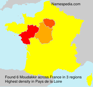 Surname Moudakkir in France Surname Moudakkir in France