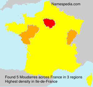 Surname Moudarres in France Surname Moudarres in France