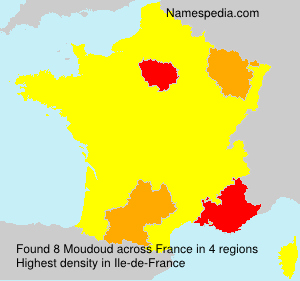 Surname Moudoud in France Surname Moudoud in France