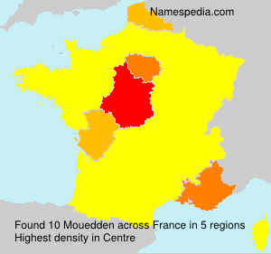 Surname Mouedden in France Surname Mouedden in France