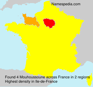 Surname Mouhoussoune in France Surname Mouhoussoune in France