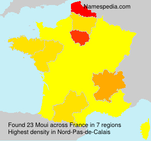 Surname Moui in France Surname Moui in France