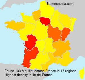 Surname Mouillot in France Surname Mouillot in France