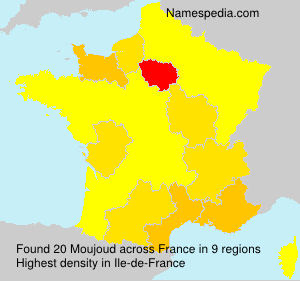 Surname Moujoud in France Surname Moujoud in France
