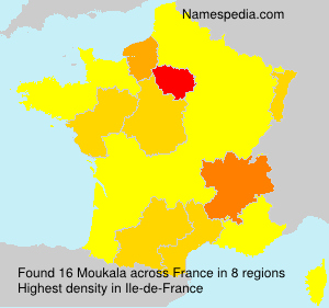 Surname Moukala in France Surname Moukala in France