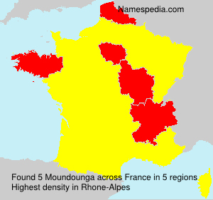 Surname Moundounga in France Surname Moundounga in France