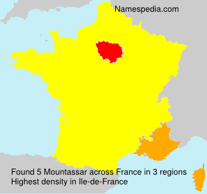 Surname Mountassar in France Surname Mountassar in France
