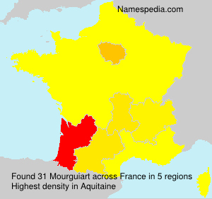 Surname Mourguiart in France Surname Mourguiart in France