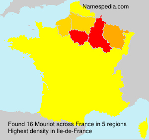 Surname Mouriot in France Surname Mouriot in France