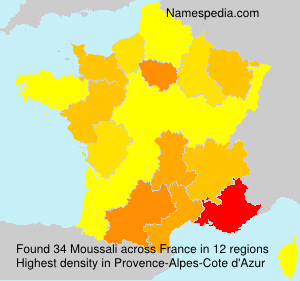Surname Moussali in France Surname Moussali in France