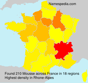 Surname Mousse in France Surname Mousse in France