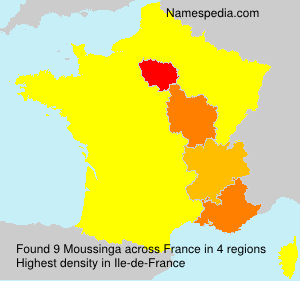 Surname Moussinga in France Surname Moussinga in France
