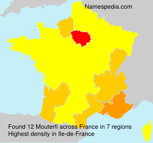Surname Mouterfi in France Surname Mouterfi in France