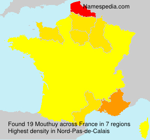 Surname Mouthuy in France Surname Mouthuy in France
