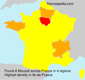 Surname Mouzali in France Surname Mouzali in France