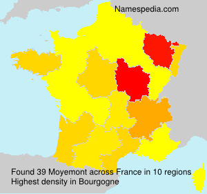 Surname Moyemont in France Surname Moyemont in France