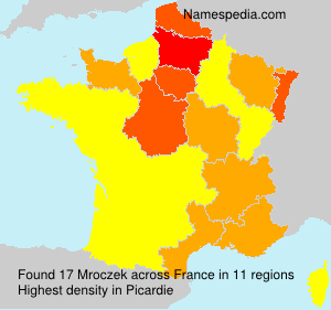 Surname Mroczek in France Surname Mroczek in France