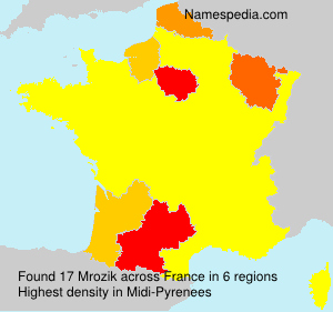 Surname Mrozik in France Surname Mrozik in France