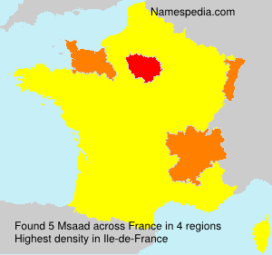 Surname Msaad in France Surname Msaad in France