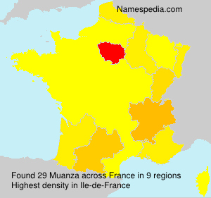 Surname Muanza in France Surname Muanza in France