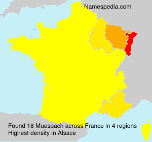 Surname Muespach in France Surname Muespach in France