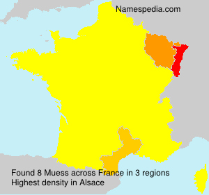 Surname Muess in France Surname Muess in France