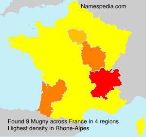 Surname Mugny in France Surname Mugny in France