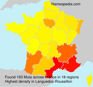 Surname Mula in France Surname Mula in France
