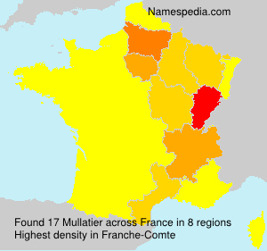 Surname Mullatier in France Surname Mullatier in France