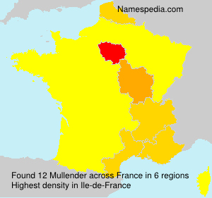 Surname Mullender in France Surname Mullender in France
