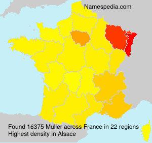 Surname Muller in France Surname Muller in France