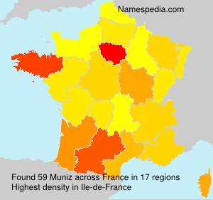 Surname Muniz in France Surname Muniz in France