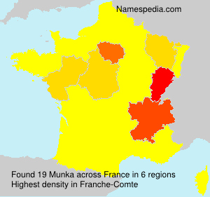Surname Munka in France Surname Munka in France