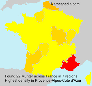 Surname Munter in France Surname Munter in France