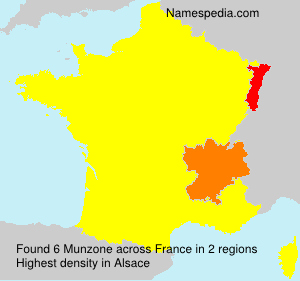 Surname Munzone in France Surname Munzone in France
