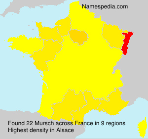 Surname Mursch in France Surname Mursch in France