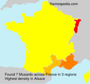 Surname Musardo in France Surname Musardo in France