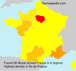 Surname Musat in France Surname Musat in France