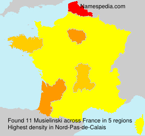 Surname Musielinski in France Surname Musielinski in France