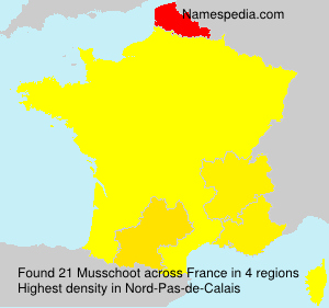 Surname Musschoot in France Surname Musschoot in France