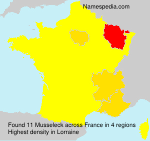 Surname Musseleck in France Surname Musseleck in France